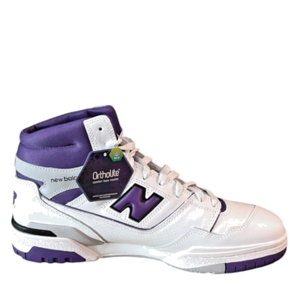 New Balance 650R Mens‎ Size 10.5 Shoes White Purple Sneakers New - Picture 3 of 9